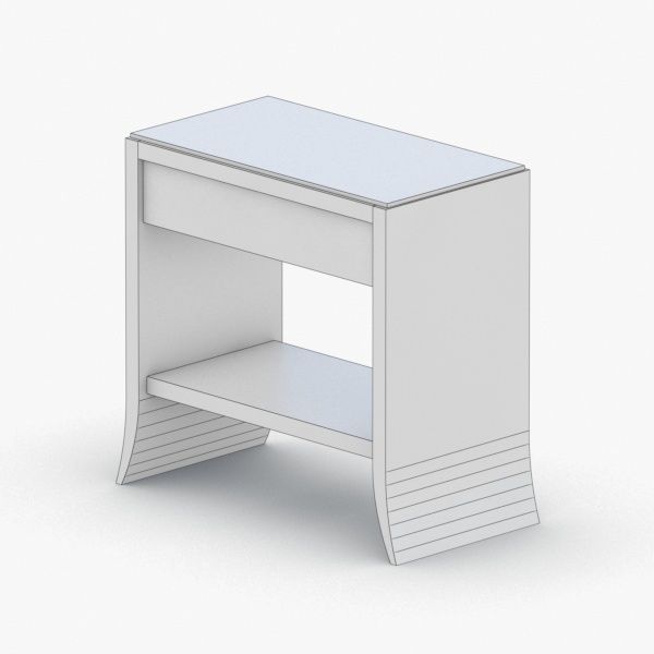 0350 - Coffee Table Low-poly 3D model_2