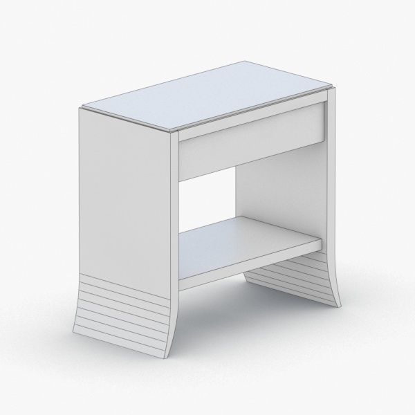 0350 - Coffee Table Low-poly 3D model_1