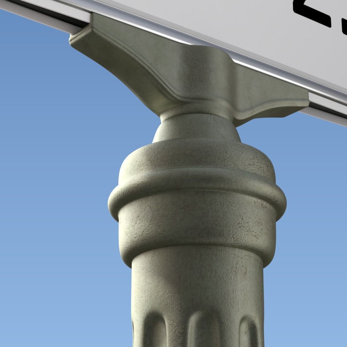 Retro Street Sign 3D model_1