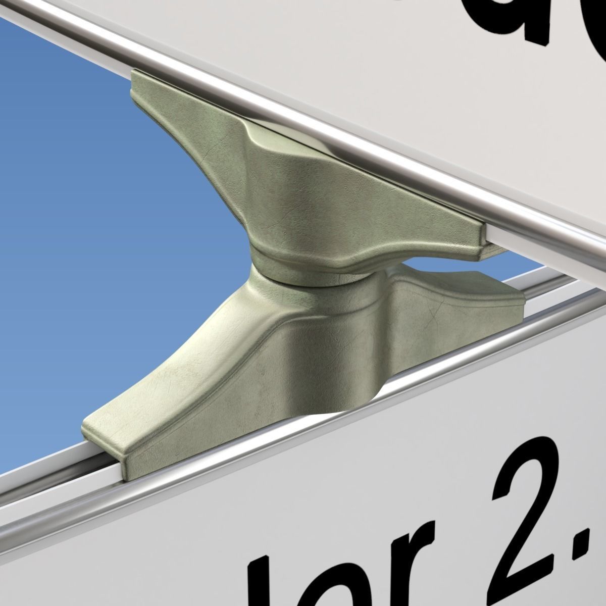 Retro Street Sign 3D model_2