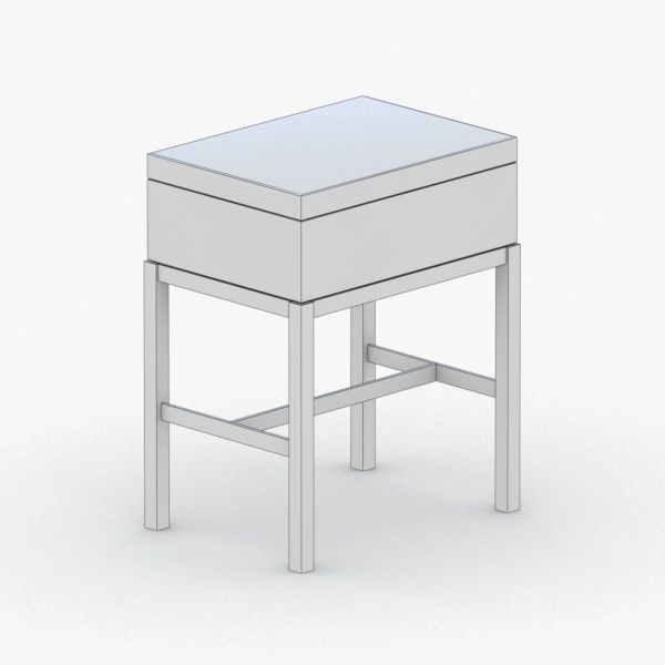 0357 - Coffee Table Low-poly 3D model_2