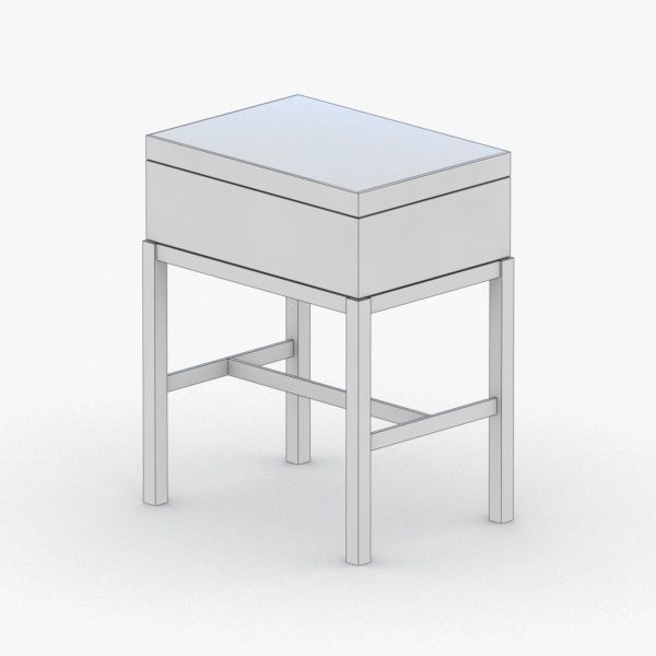 0357 - Coffee Table Low-poly 3D model_1