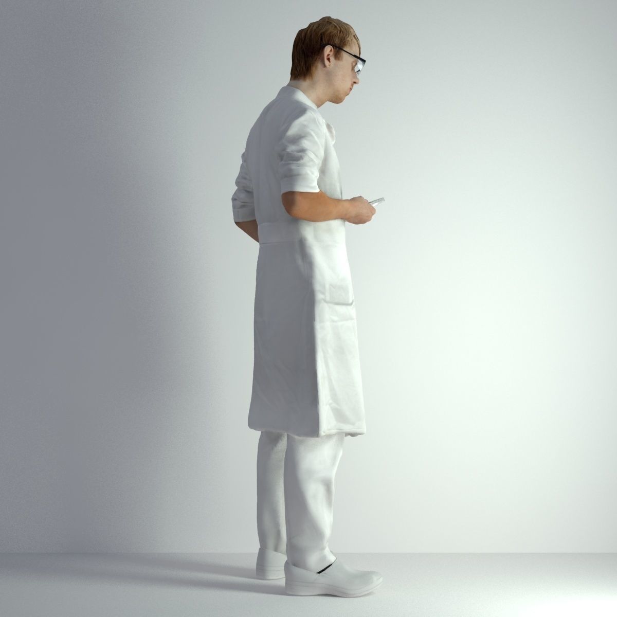 3D Scan Man Scientist 025 3D model_17