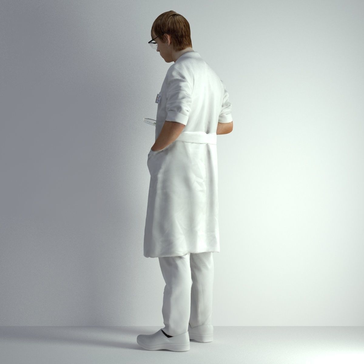 3D Scan Man Scientist 025 3D model_30