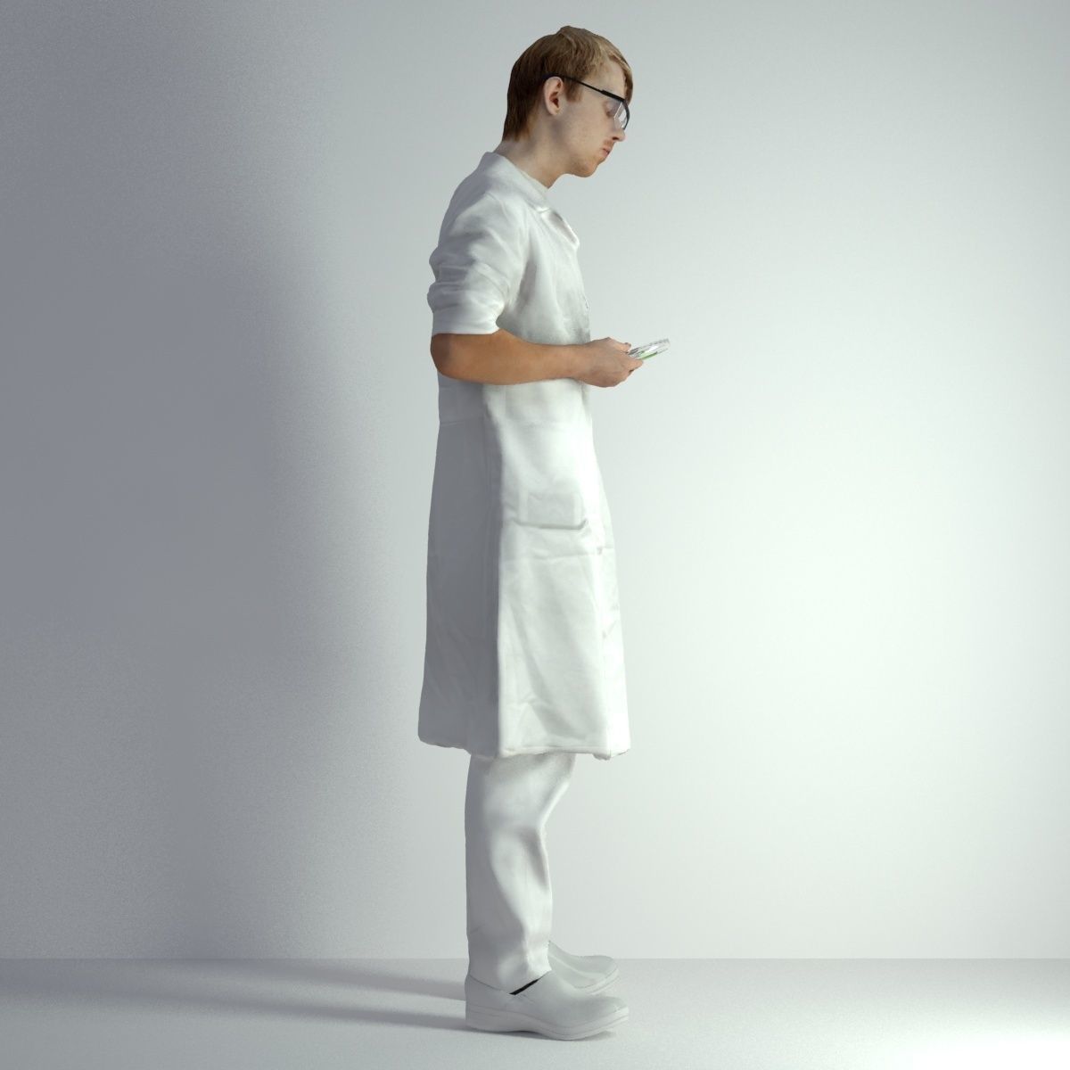 3D Scan Man Scientist 025 3D model_15