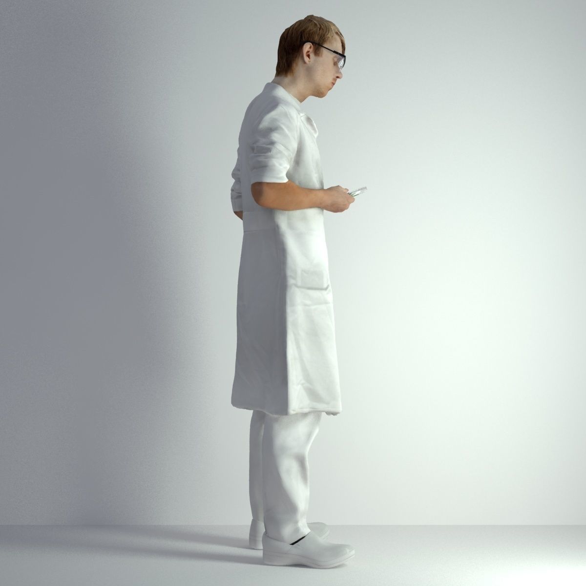 3D Scan Man Scientist 025 3D model_16