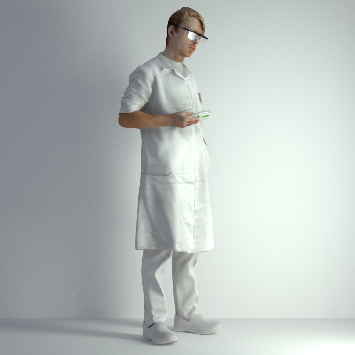 3D Scan Man Scientist 025 3D model_11