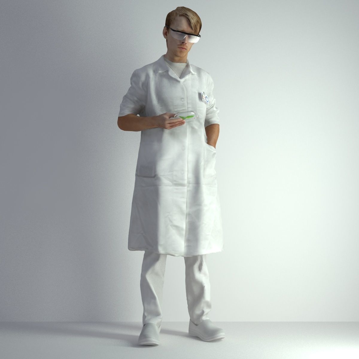 3D Scan Man Scientist 025 3D model_8
