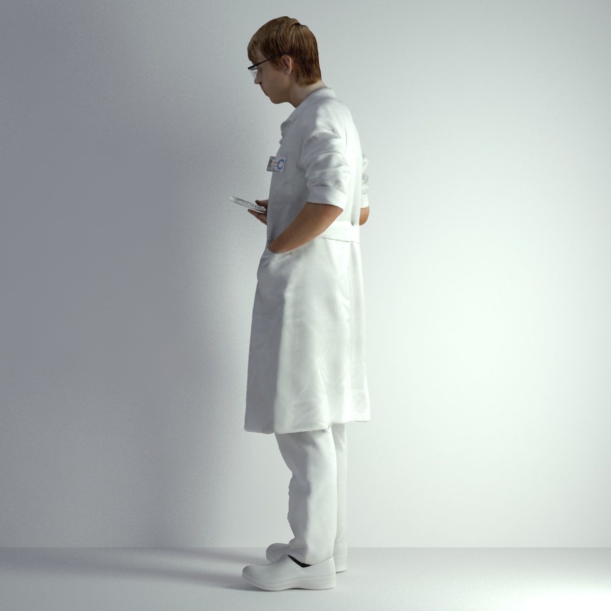 3D Scan Man Scientist 025 3D model_32