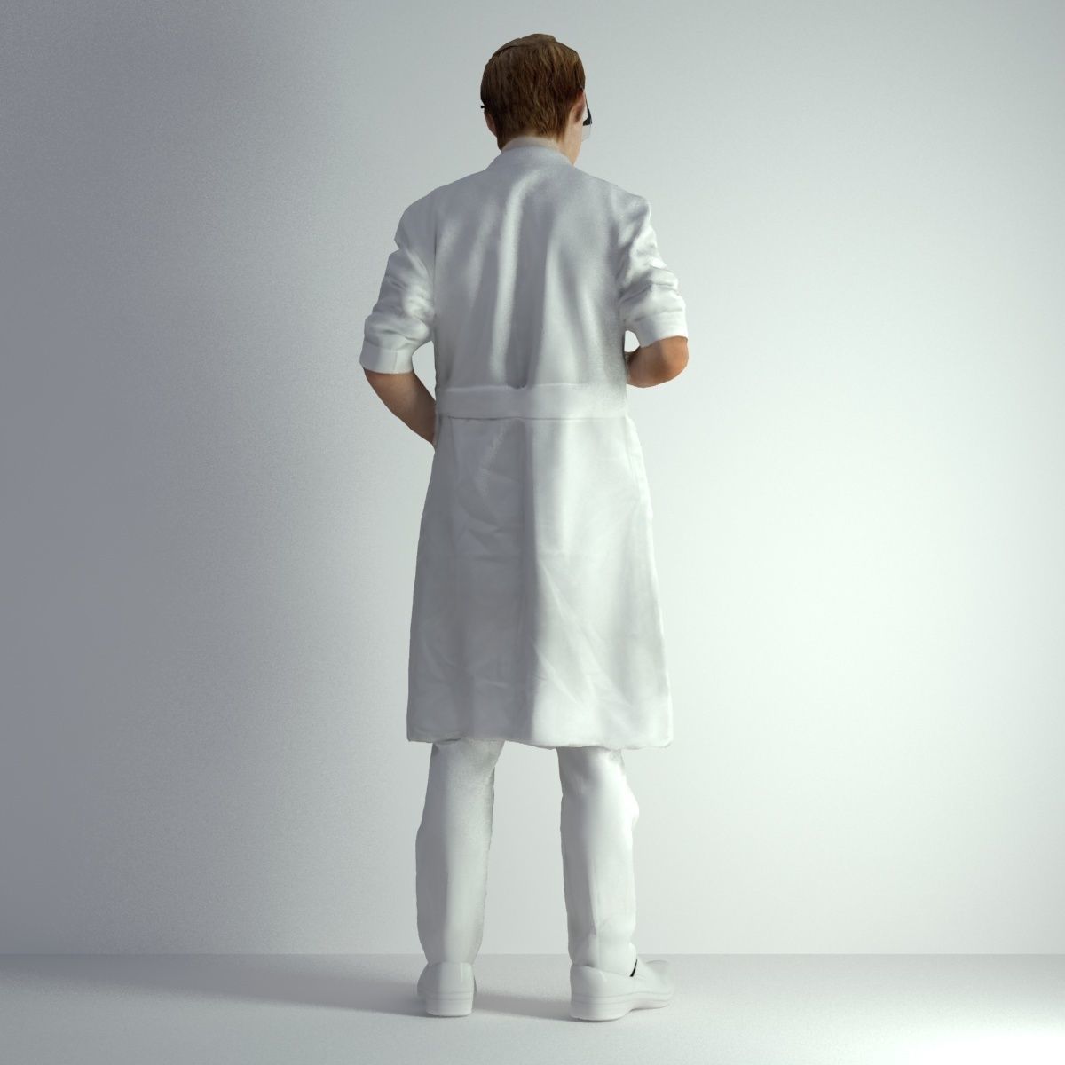 3D Scan Man Scientist 025 3D model_23
