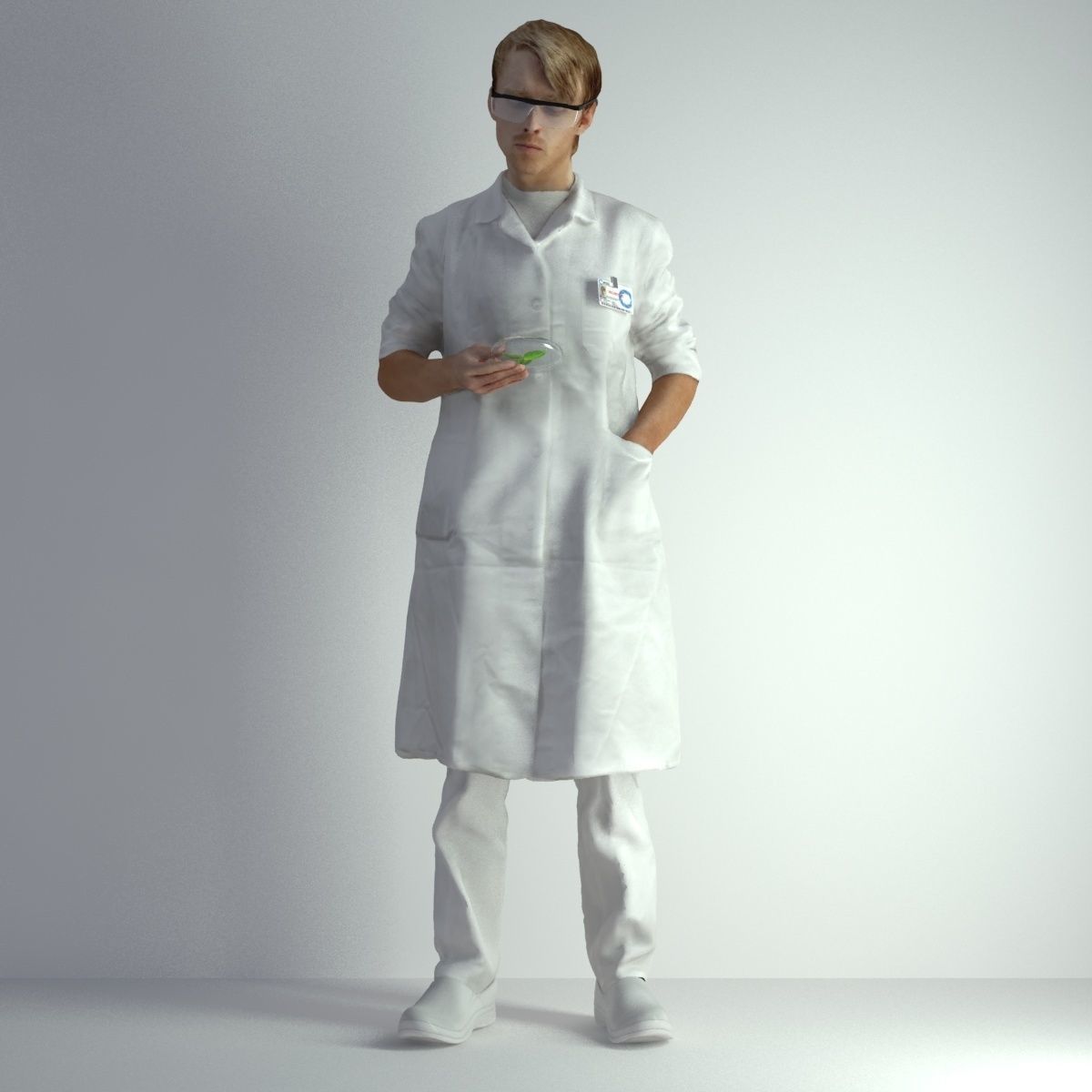 3D Scan Man Scientist 025 3D model_42