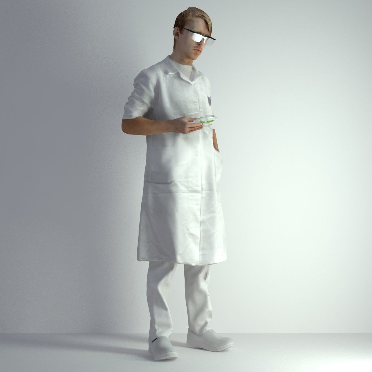 3D Scan Man Scientist 025 3D model_10