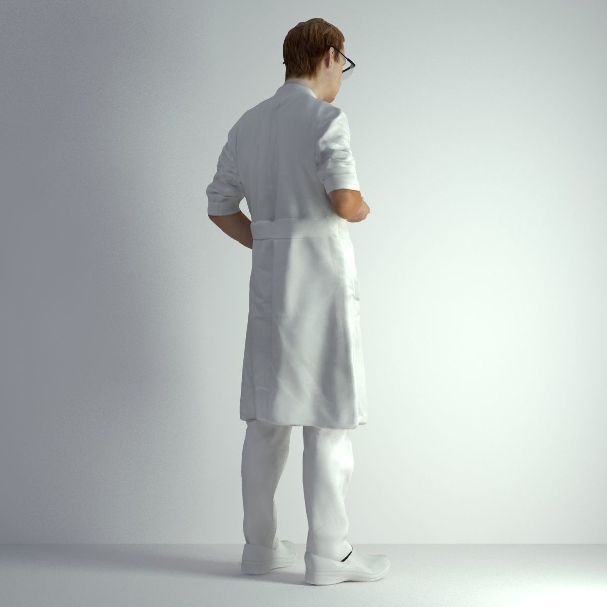 3D Scan Man Scientist 025 3D model_20