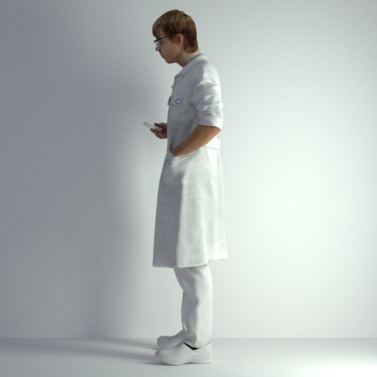 3D Scan Man Scientist 025 3D model_33