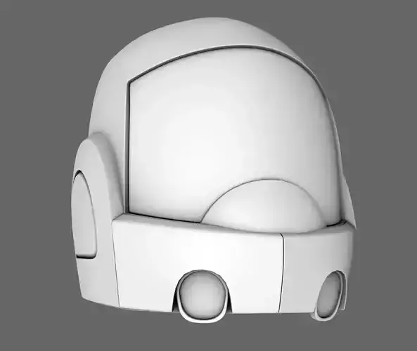 Sci-Fi Helmet Base Mesh 01 Free 3D model