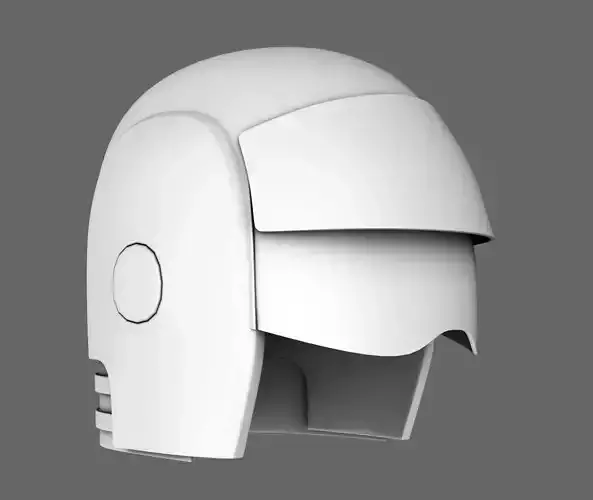 Sci-Fi Helmet Base Mesh 03