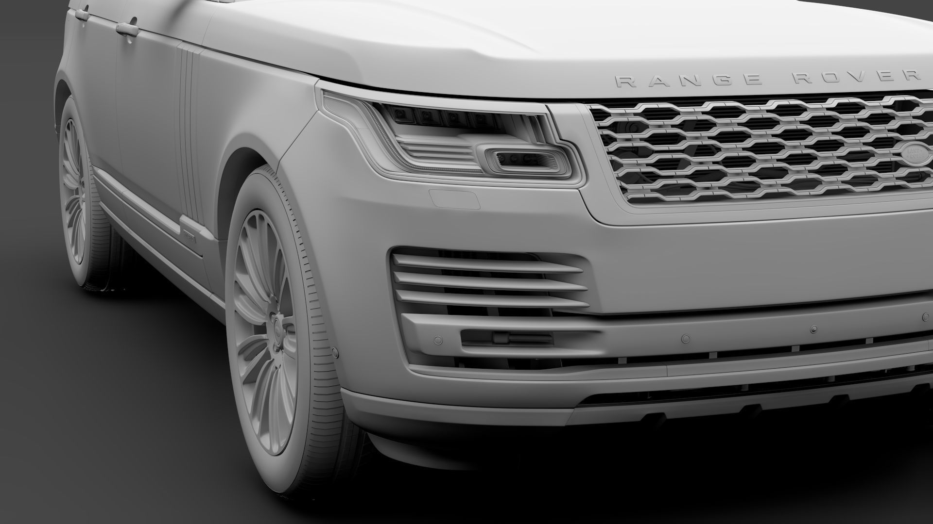 Range Rover Autobiography Hybrid L405 2018 3D model_12