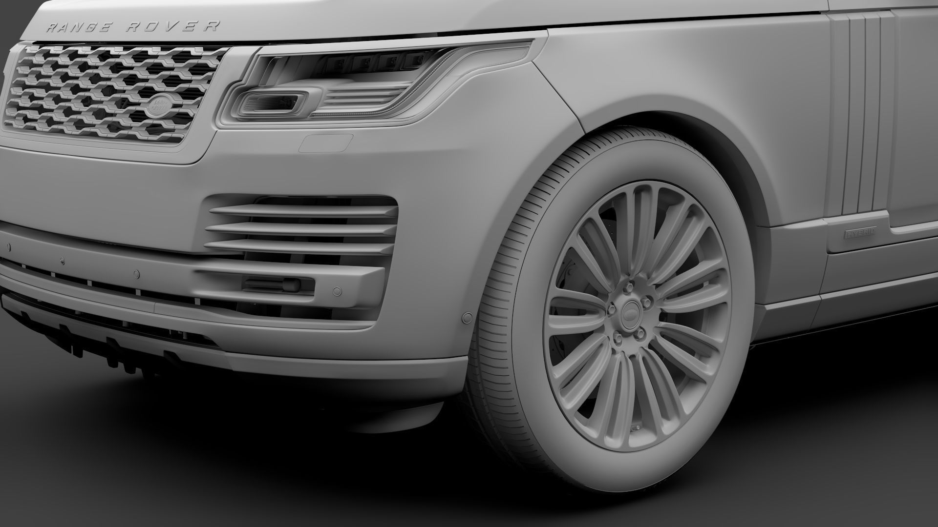 Range Rover Autobiography Hybrid L405 2018 3D model_11