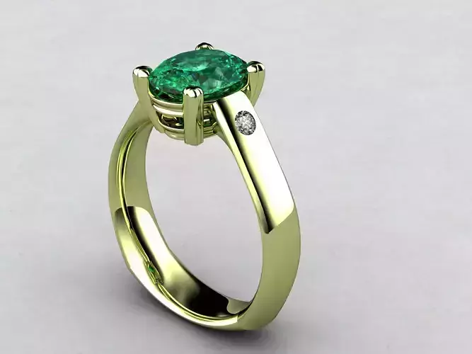 rings emerald and diamond engagement ring gold