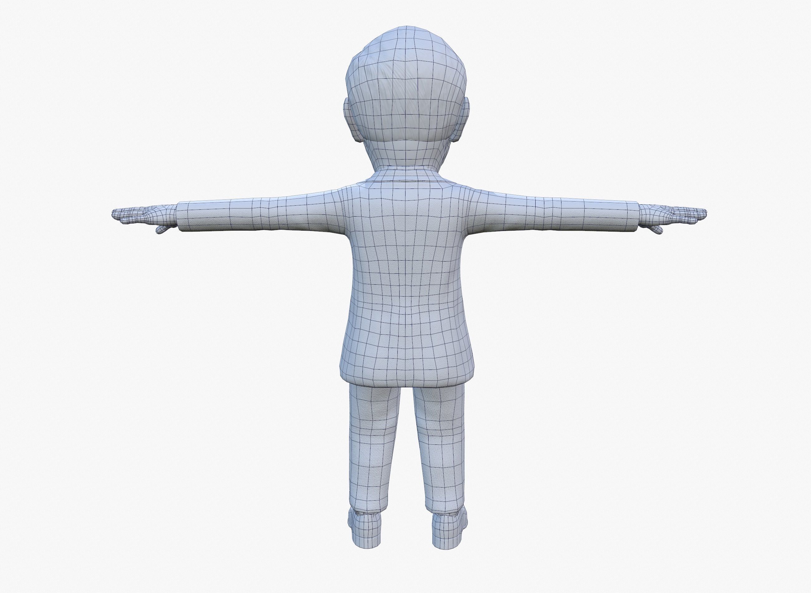 Franklin Delano Roosevelt stylized rigged animated 3Dcharacter Low-poly 3D model_26