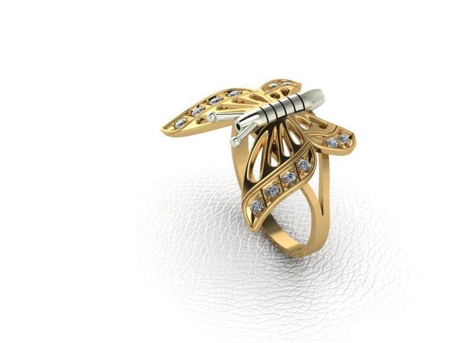 Ring Butterfly 2 3D print model