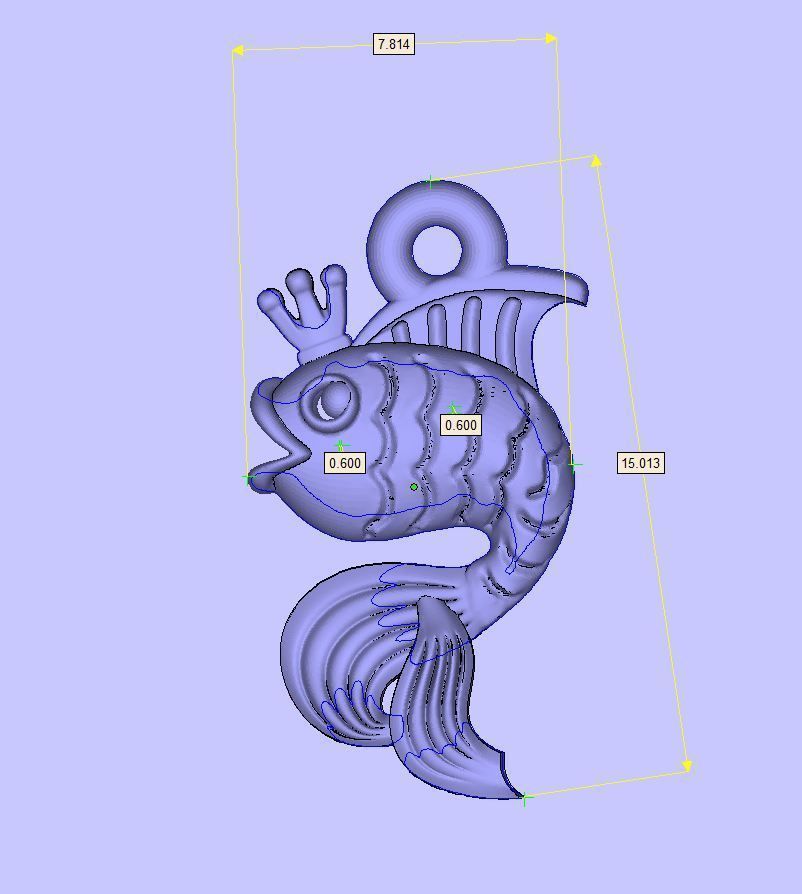 Goldfish 3D print model_8