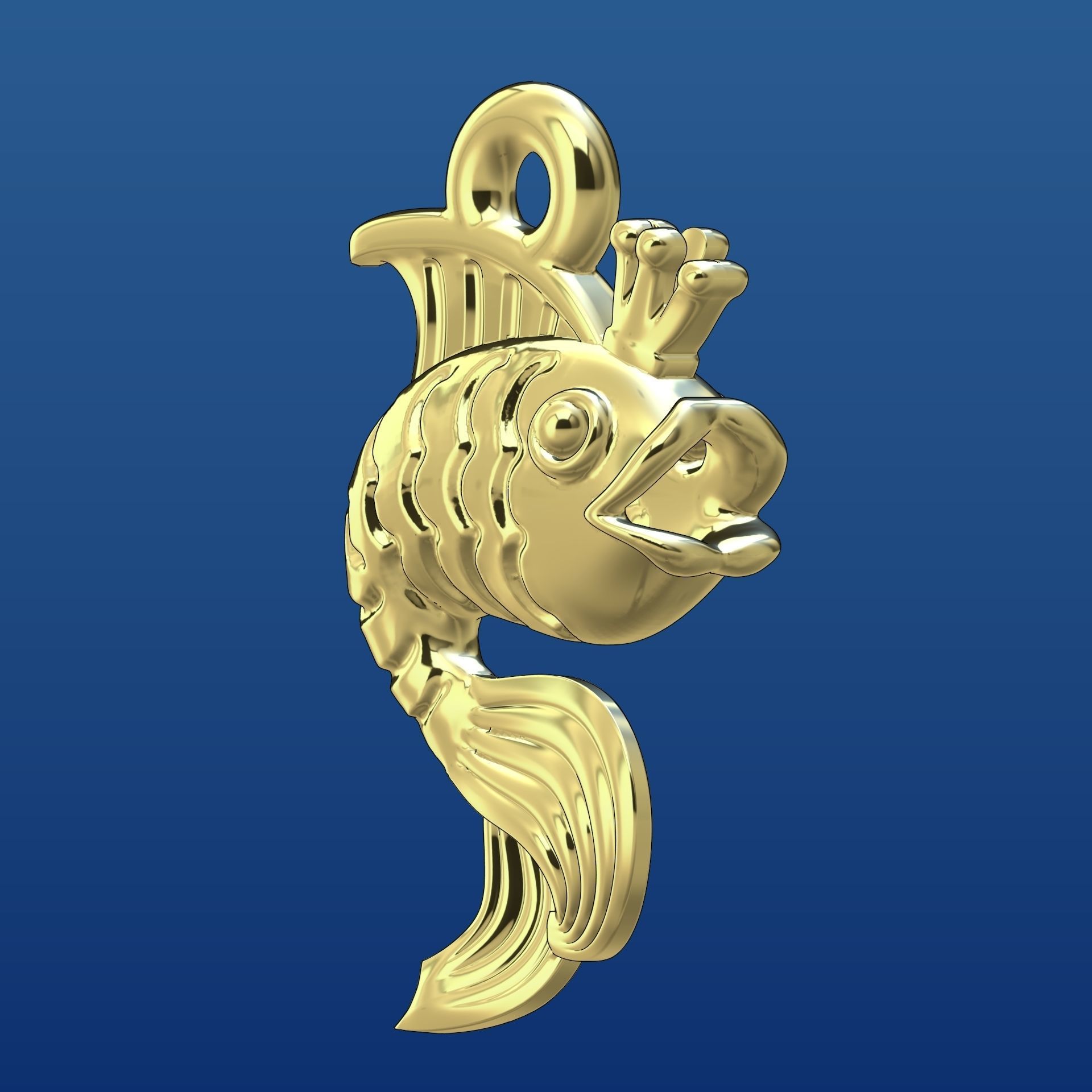 Goldfish 3D print model_5