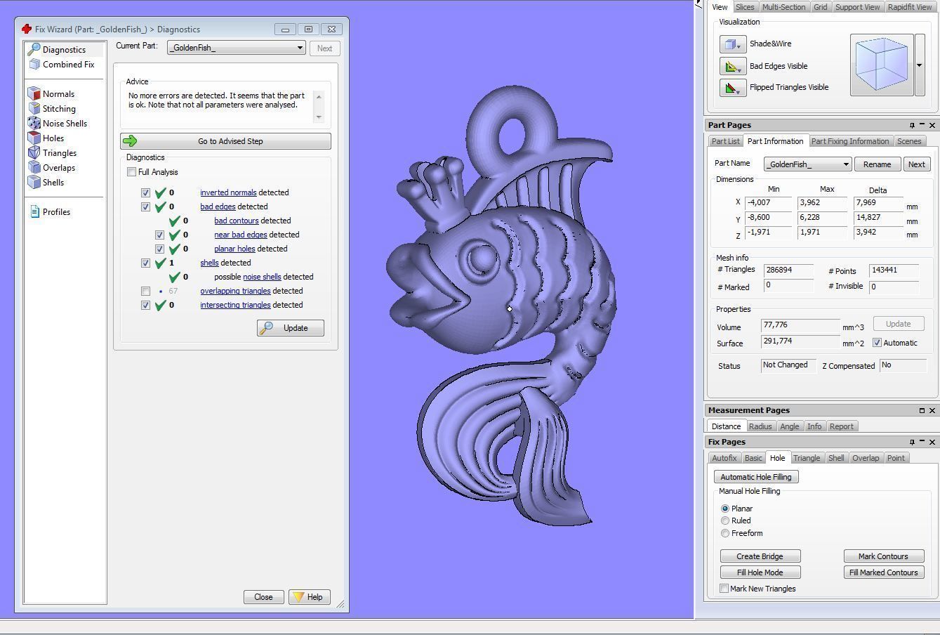 Goldfish 3D print model_7