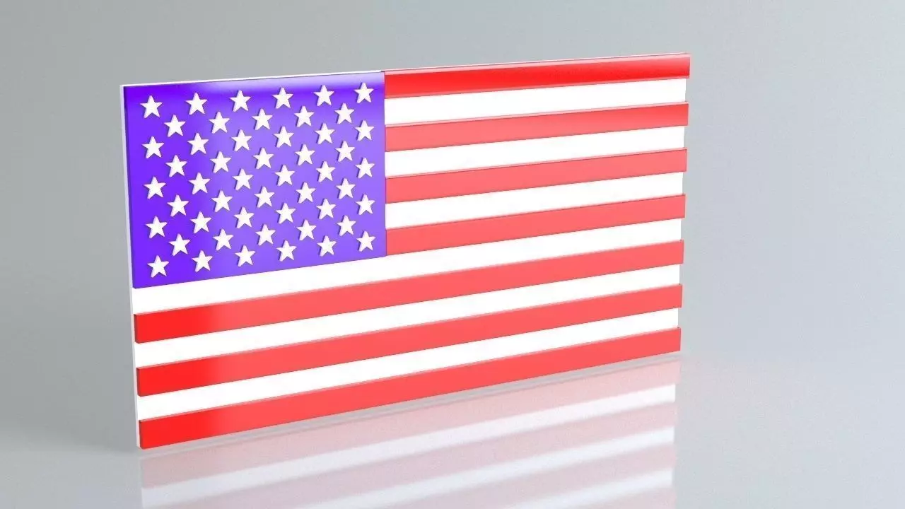 9 Flags collection flag of russia 3D model