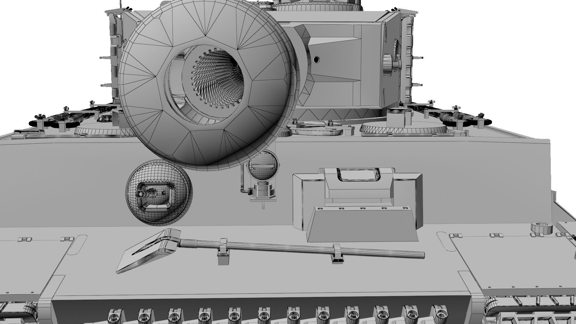 Panzerkampfwagen VI Sd kfz 181 Tiger I ausf E Late production 3D model_30