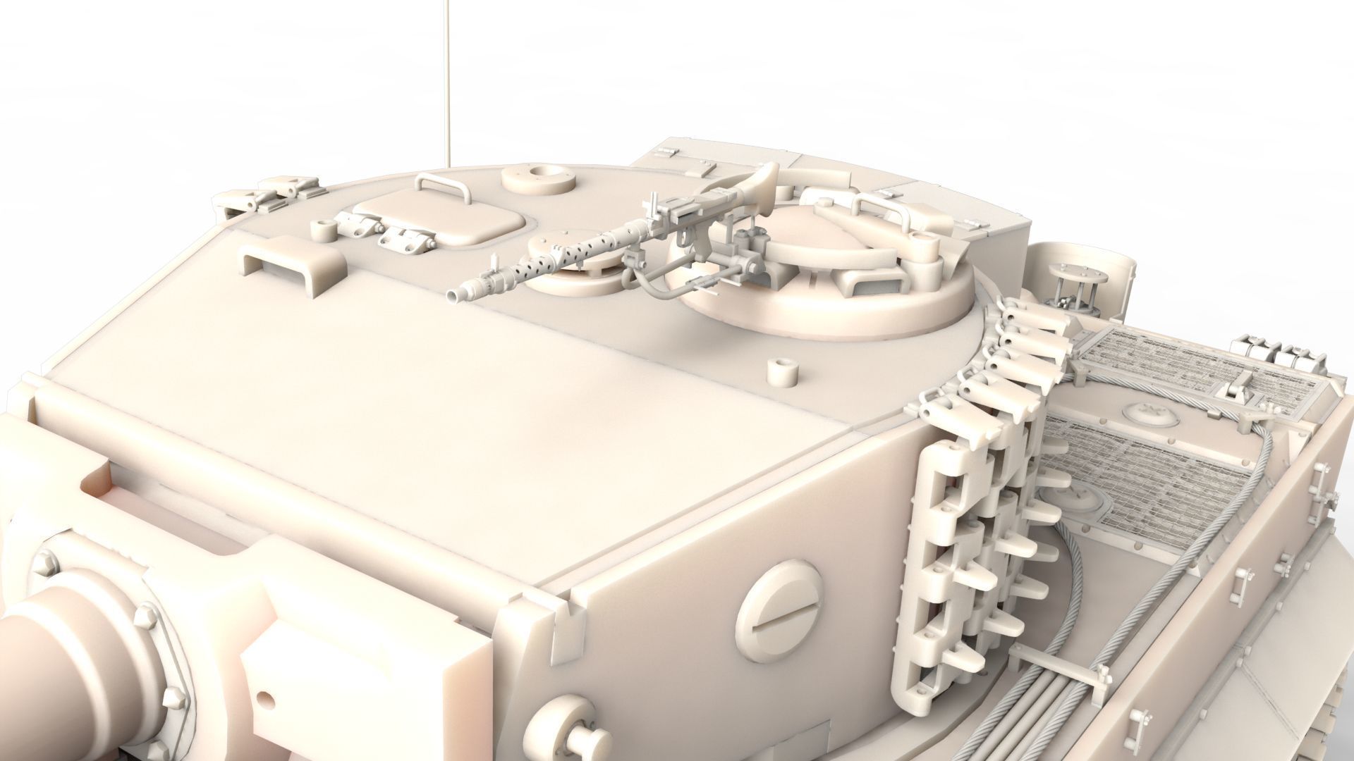 Panzerkampfwagen VI Sd kfz 181 Tiger I ausf E Late production 3D model_8