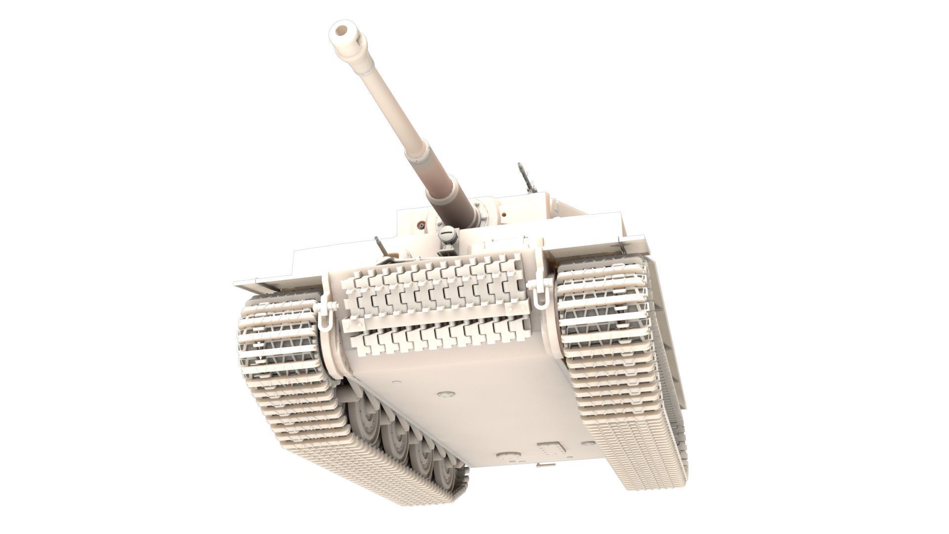 Panzerkampfwagen VI Sd kfz 181 Tiger I ausf E Late production 3D model_5