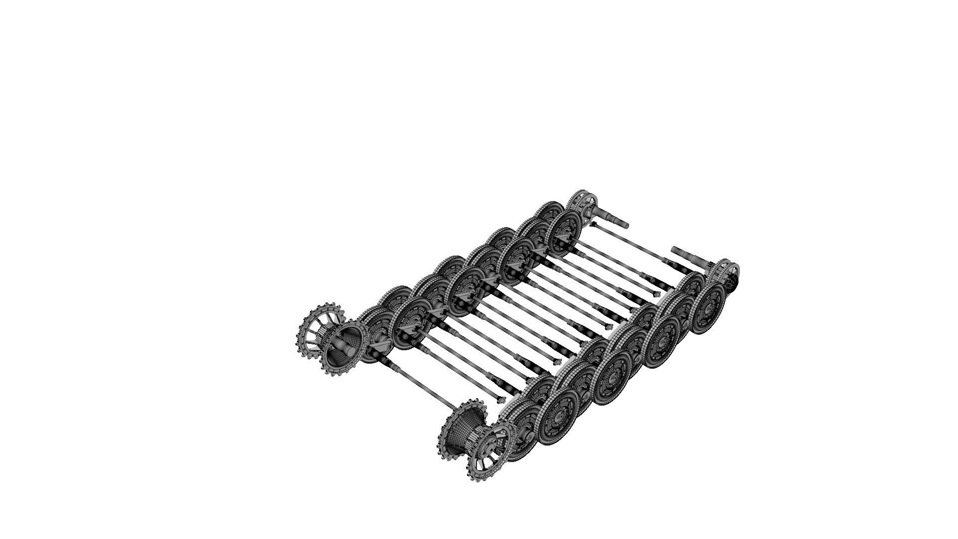 Panzerkampfwagen VI Sd kfz 181 Tiger I ausf E Late production 3D model_36