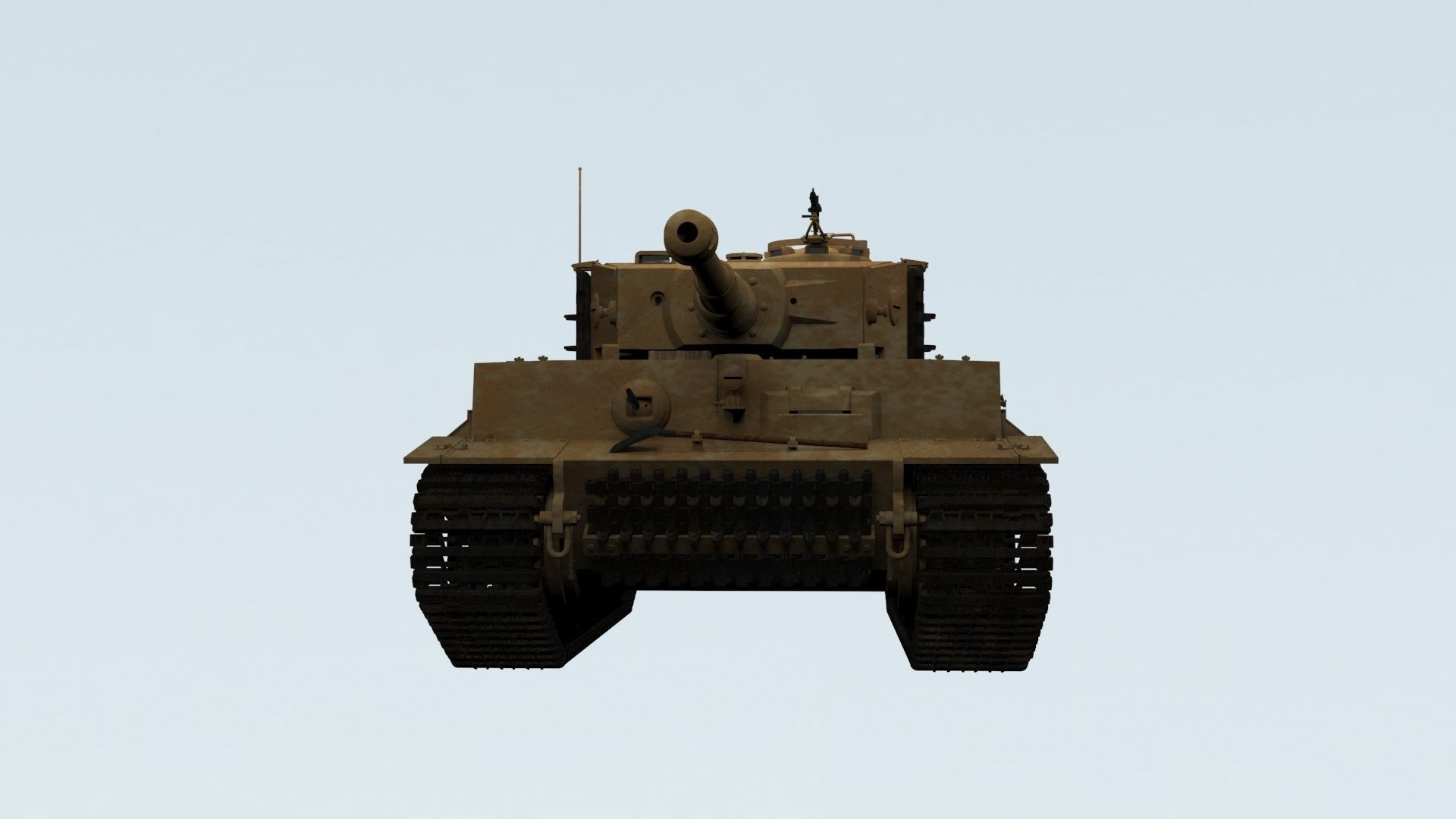 Panzerkampfwagen VI Sd kfz 181 Tiger I ausf E Late production 3D model_16