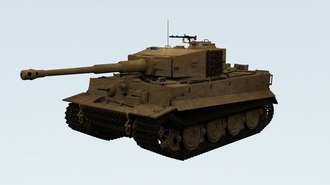 Panzerkampfwagen VI Sd kfz 181 Tiger I ausf E Late production 3D model