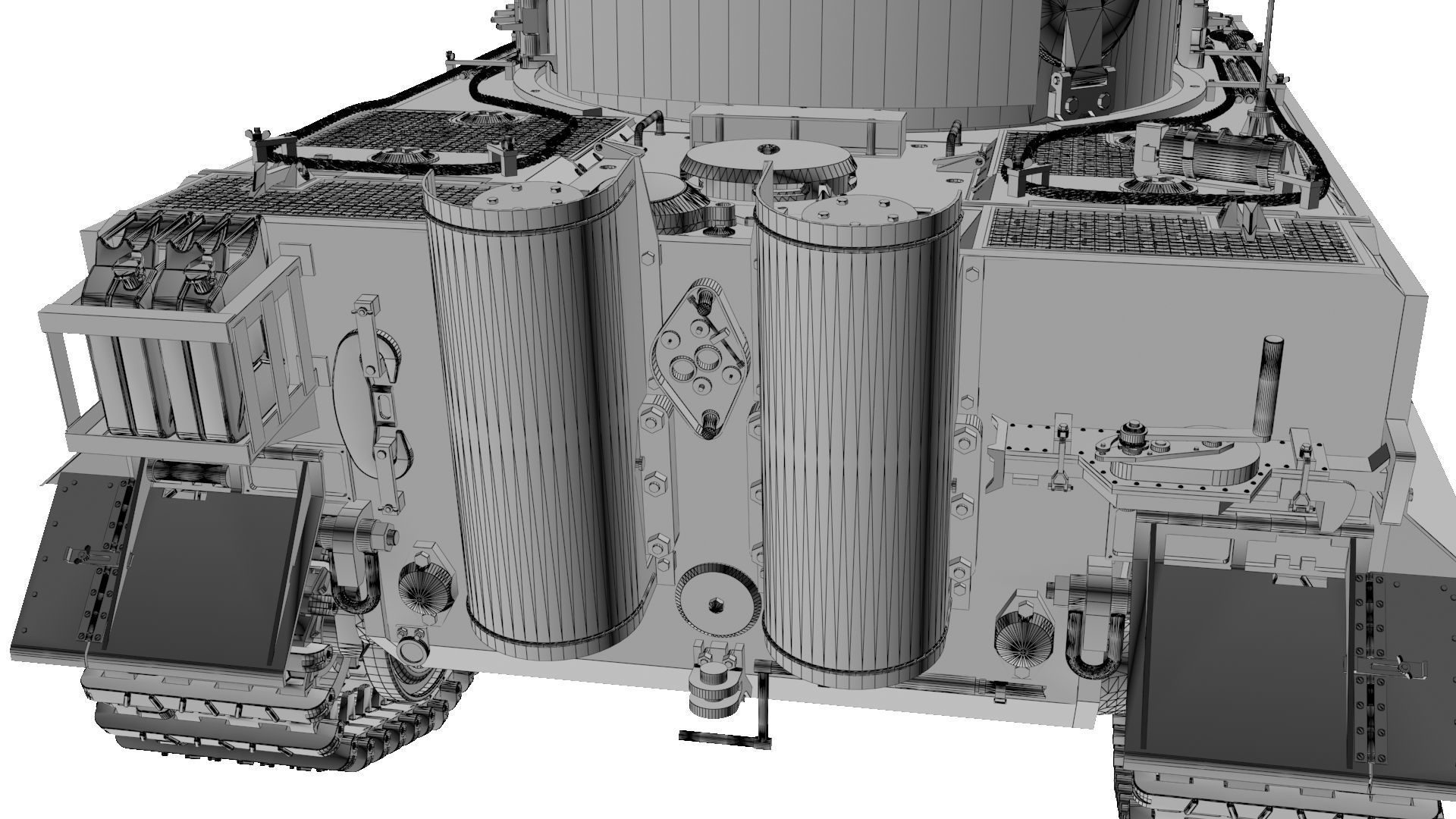 Panzerkampfwagen VI Sd kfz 181 Tiger I ausf E Late production 3D model_33