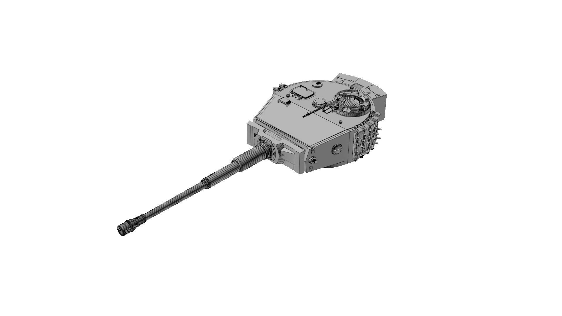 Panzerkampfwagen VI Sd kfz 181 Tiger I ausf E Late production 3D model_46