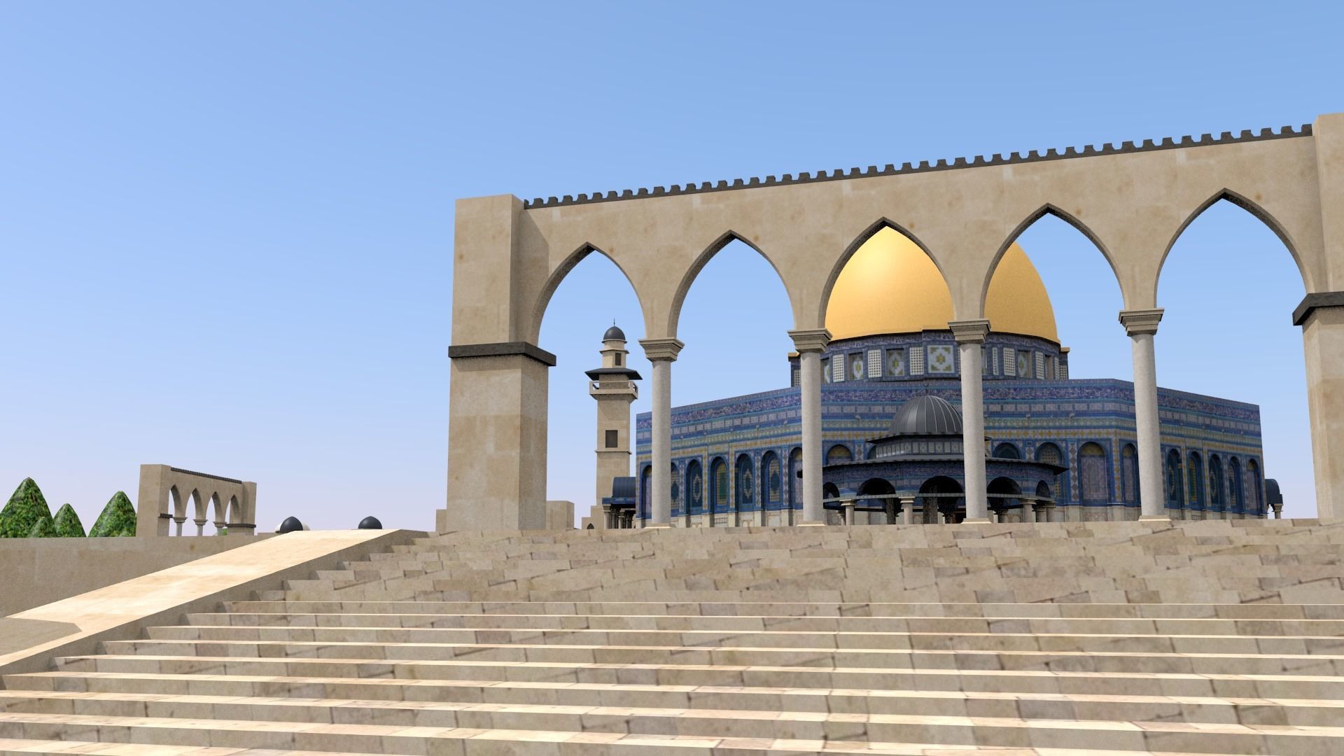 Al-Aqsa Mosque  3D model_4