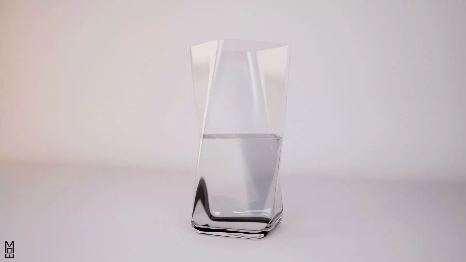 Vase including water high-poly Free 3D model