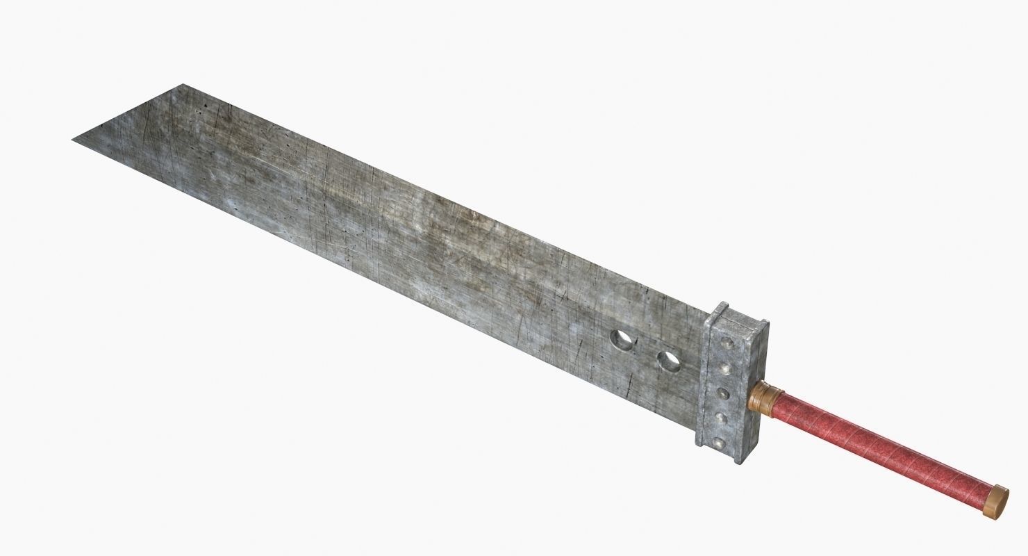 Buster Sword 3D model_7