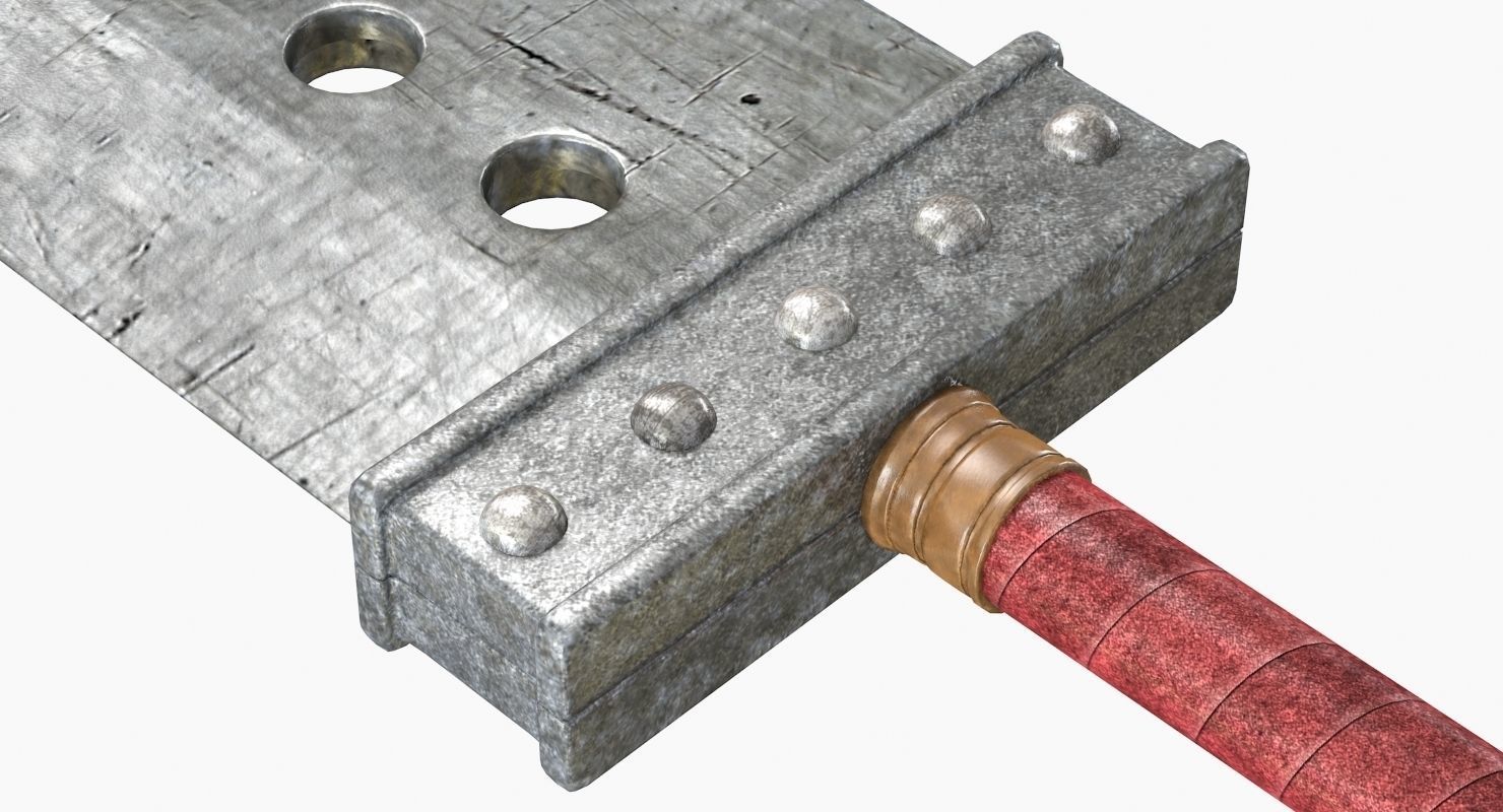 Buster Sword 3D model_2