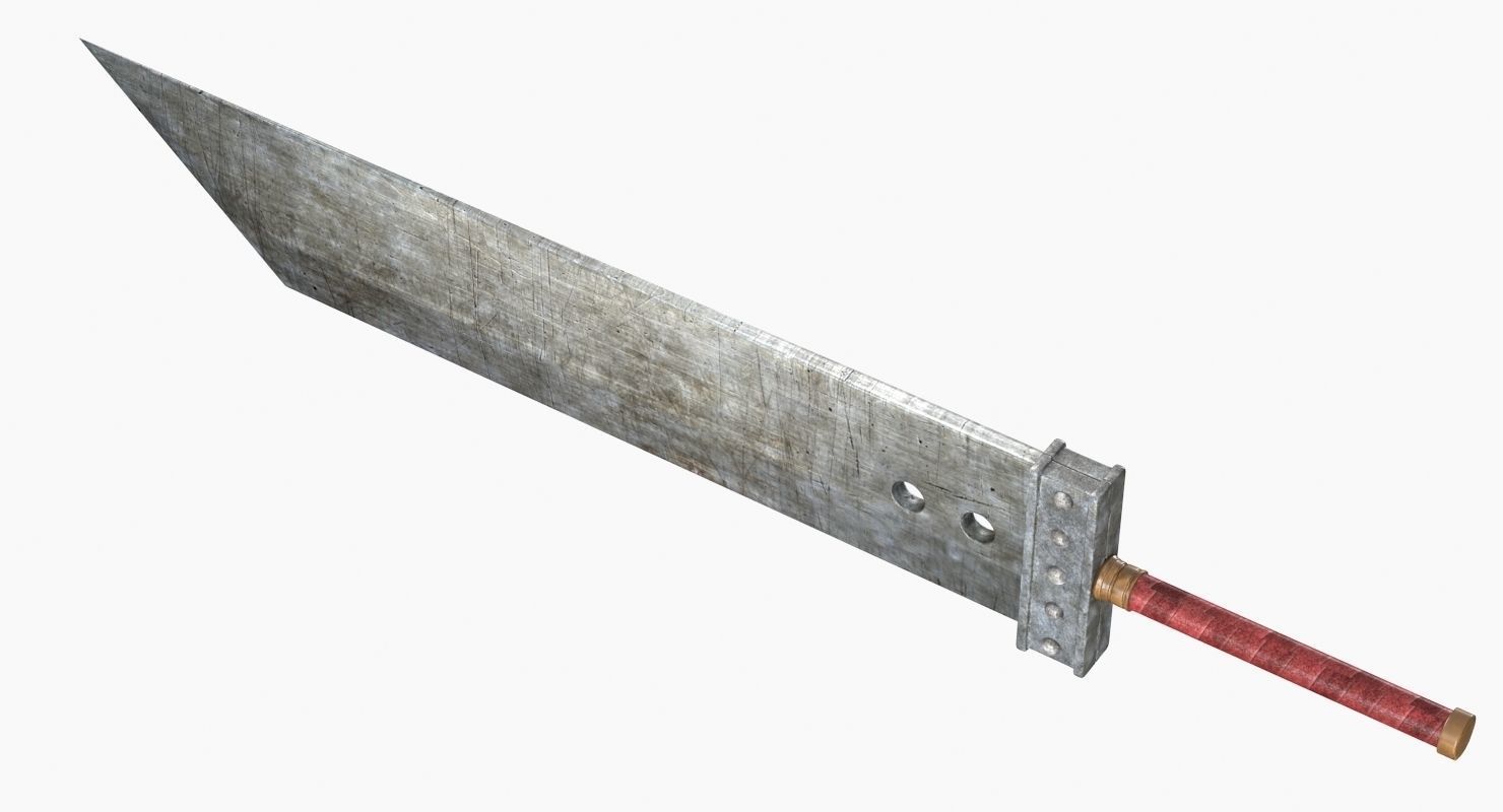 Buster Sword 3D model_11