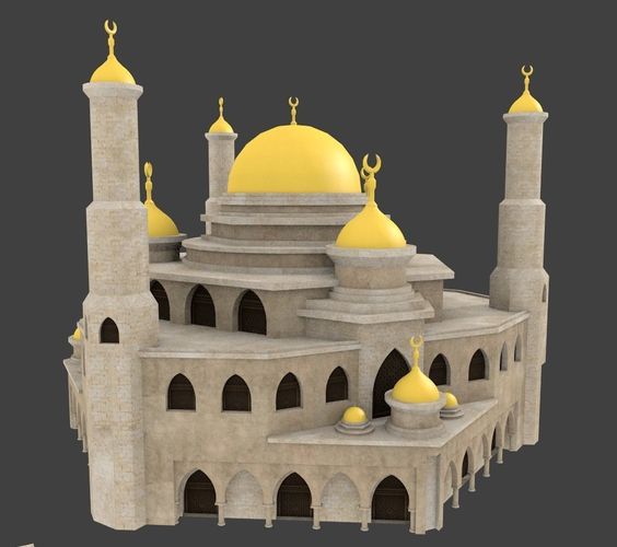 19 arabian house and building 3D model