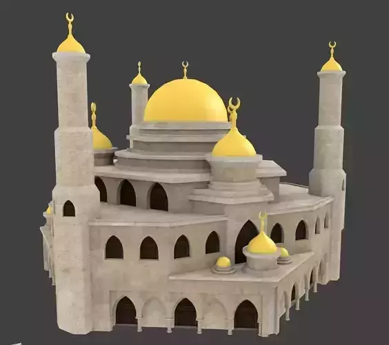 19 arabian house and building 3D model