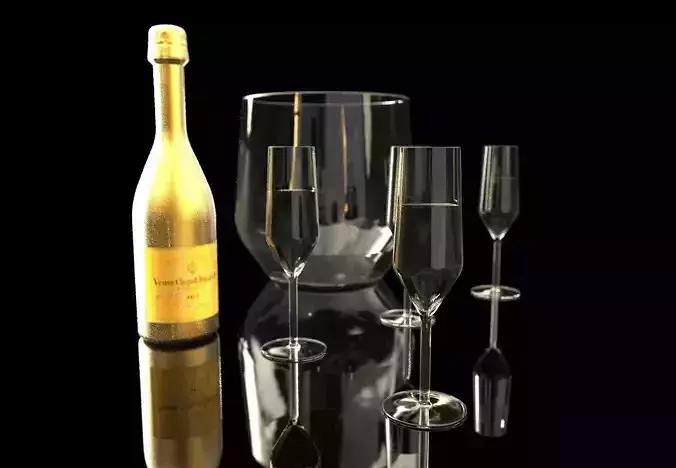 Modern Champagne Set
