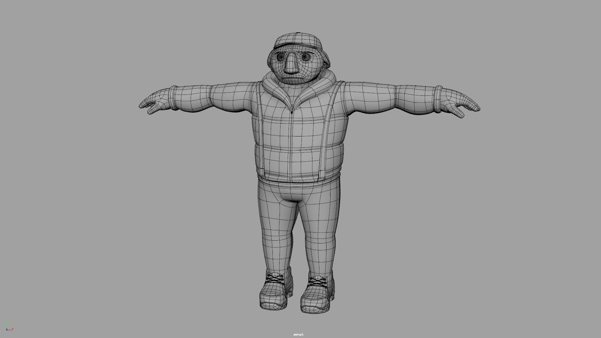 Maya Character Rig - Piers Free 3D model_5