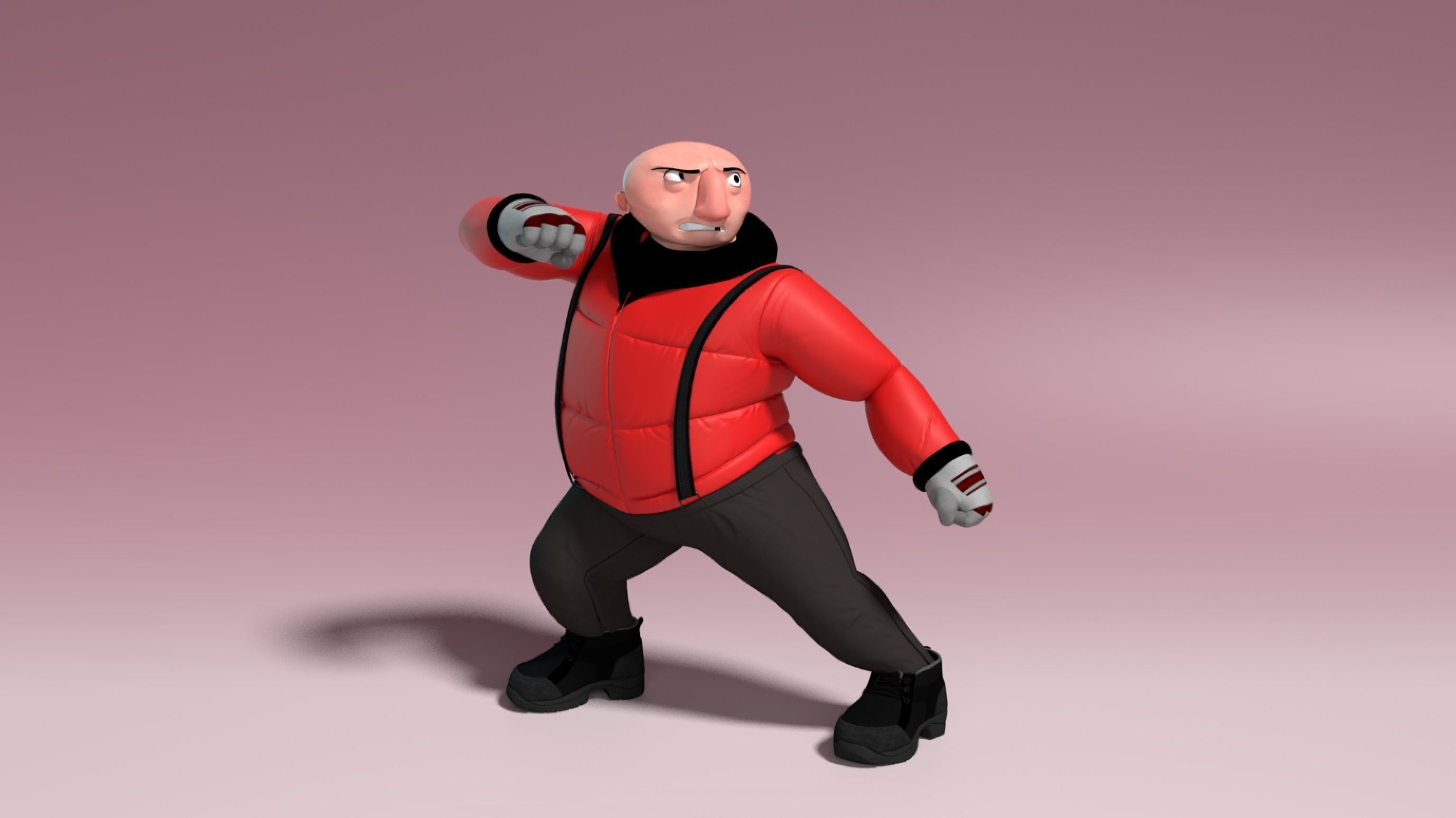 Maya Character Rig - Piers Free 3D model_3