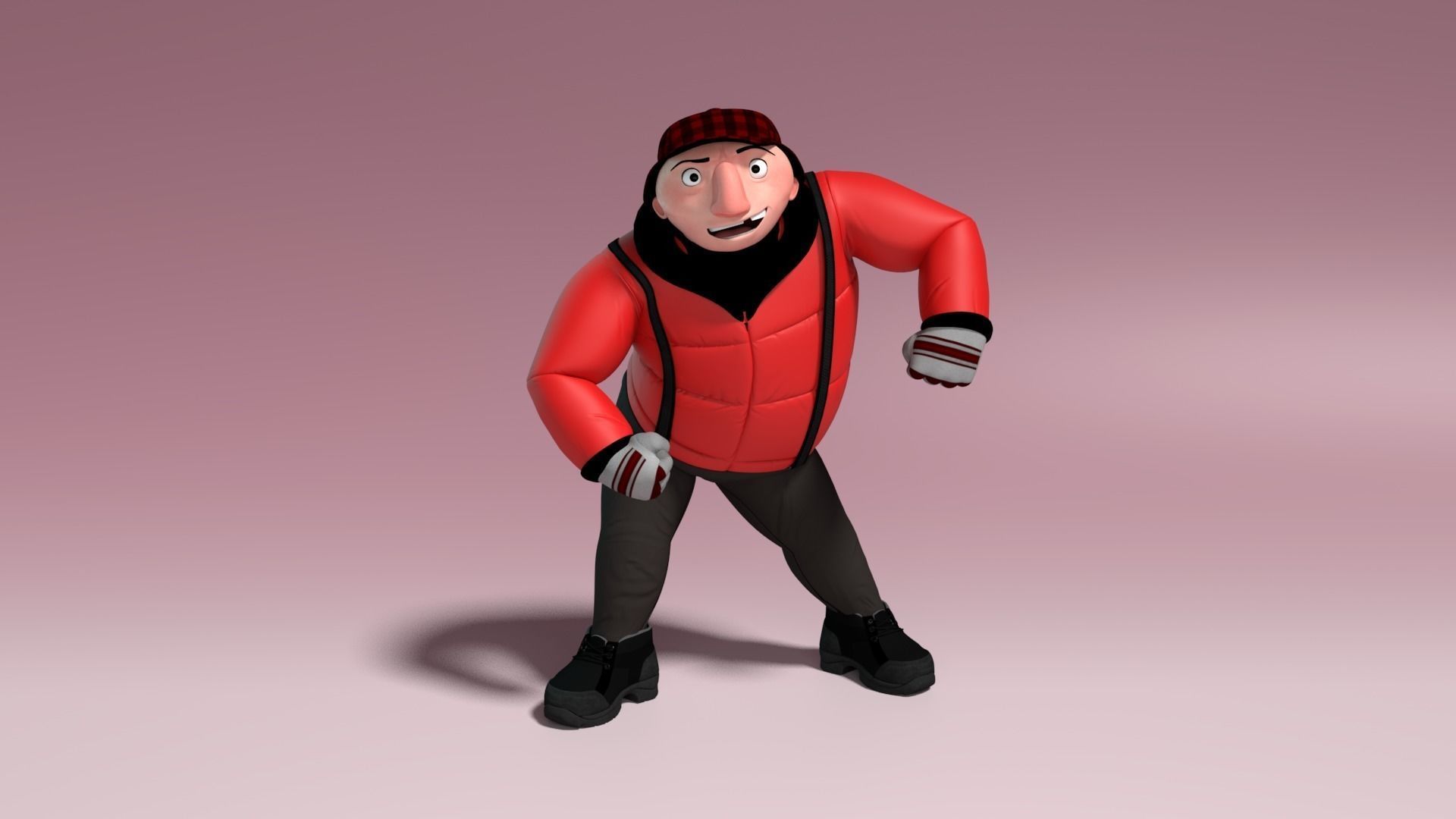 Maya Character Rig - Piers Free 3D model_0