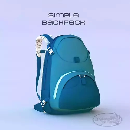Simple Backpack 3D model