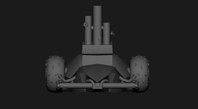 Candy Car Low-poly 3D model